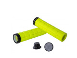 Грипсы Green Cycle GC-G219 130mm вспененная резина, с одним замком желтые